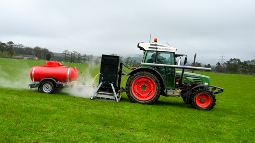 Trial of novel steam treatment to temporarily retard established sward, helping drilled seed to establish