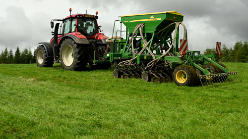 Direct drilling seed mix into established pasture