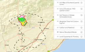 Glensaugh spatial database map